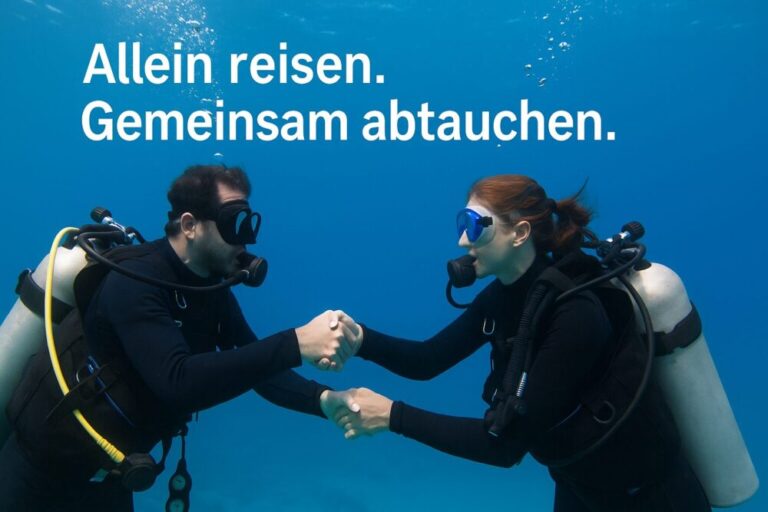 Travelling alone. Diving together. Why diving holidays are ideal for solo travellers.